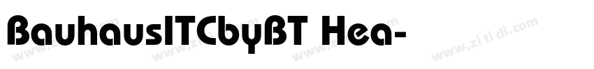 BauhausITCbyBT Hea字体转换